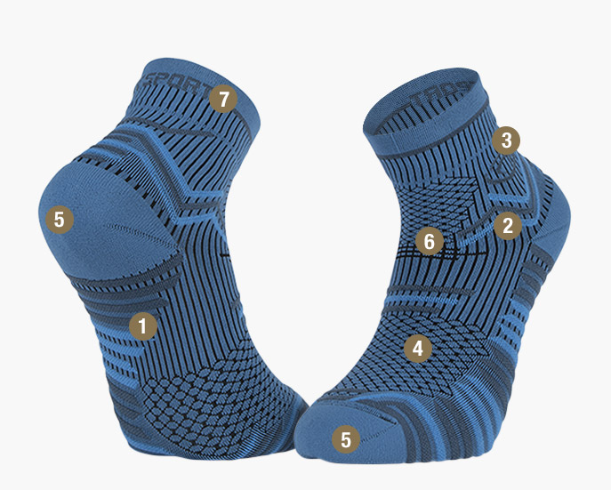 Socks Trail Ultra black/grey